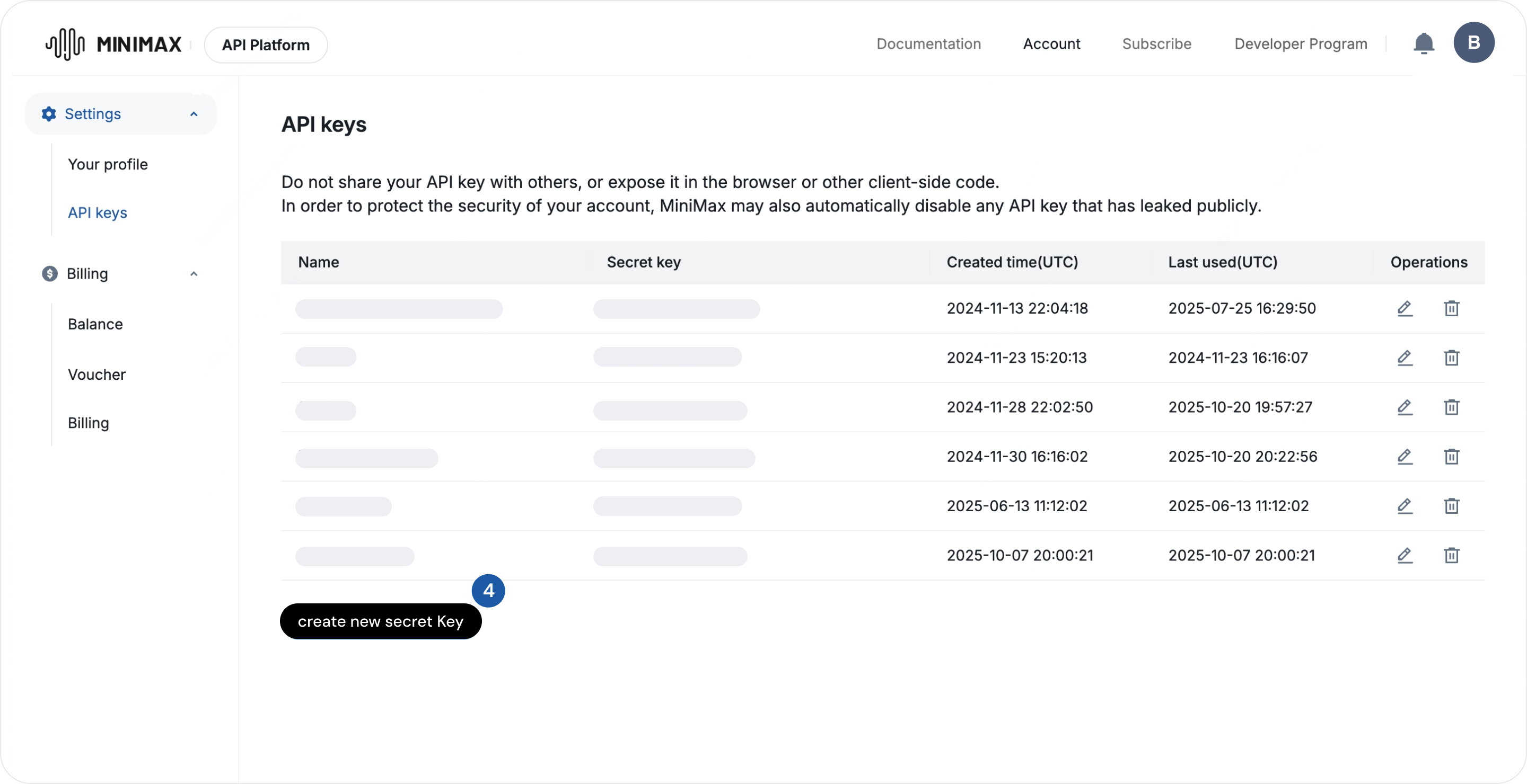 API Keys