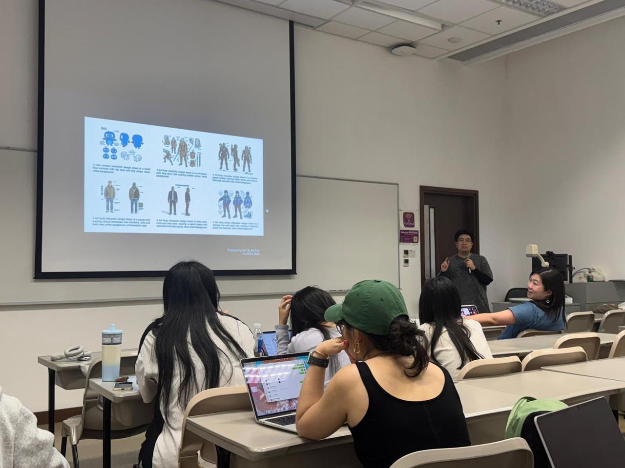 Students experimenting with Hailuo AI video generation